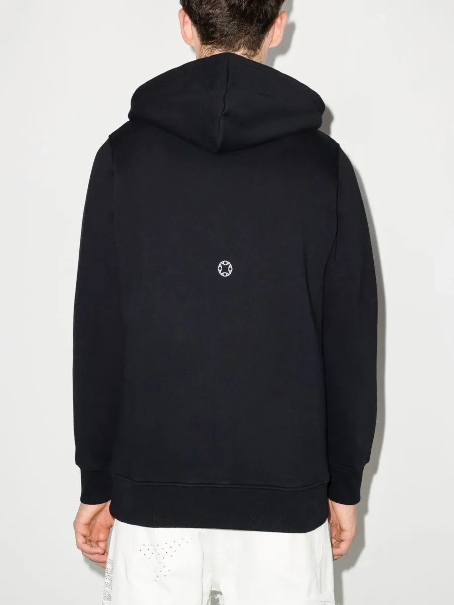 logo-print drawstring hoodie 5