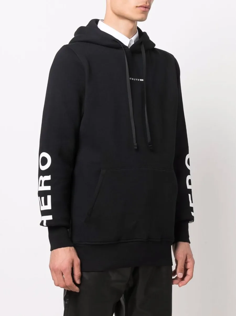 graphic-logo print pullover hoodie 5