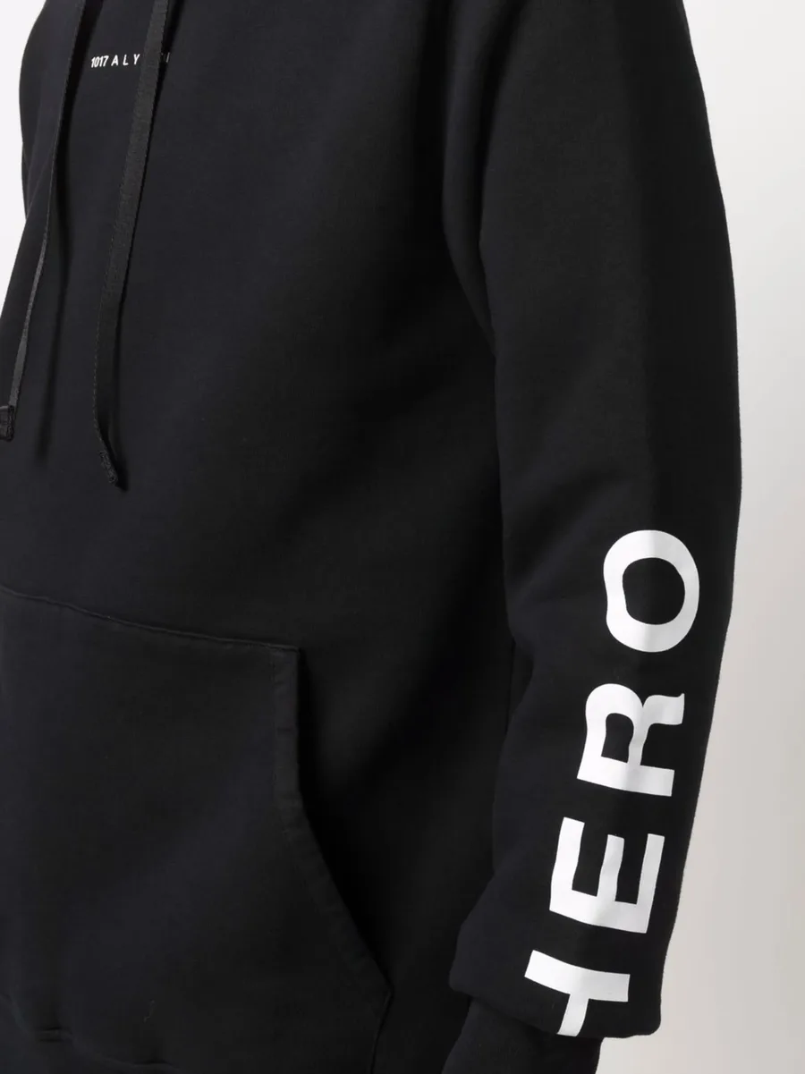 graphic-logo print pullover hoodie 10