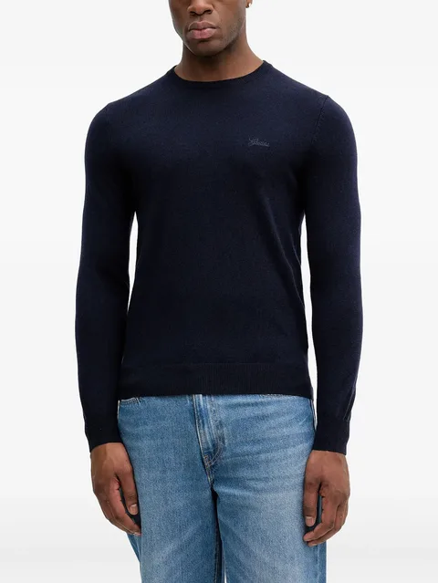 crewneck long-sleeve sweater