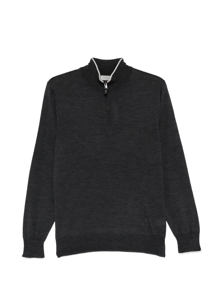 zip-fastening sweater 2