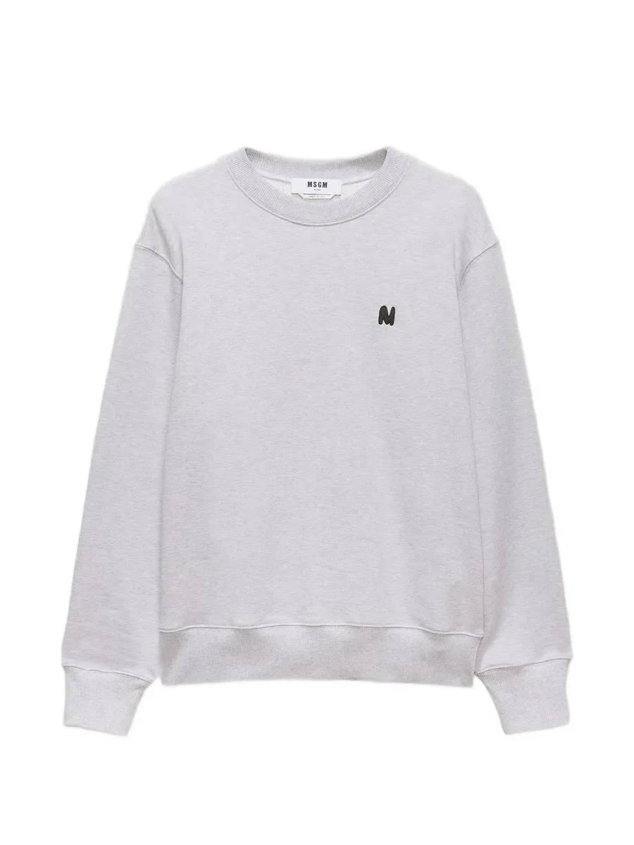 logo-detail crew-neck sweatshirt 2