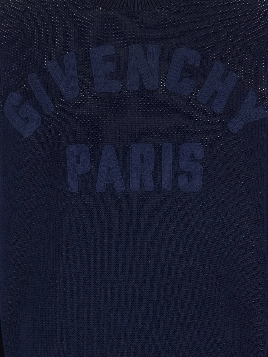 lettering-detail cotton sweater 6