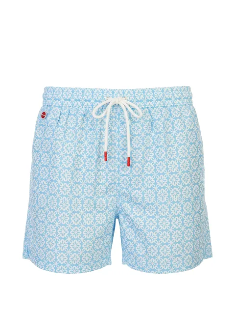 floral-print swim shorts