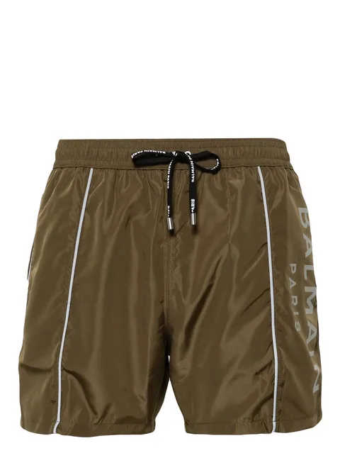 logo-print swim shorts