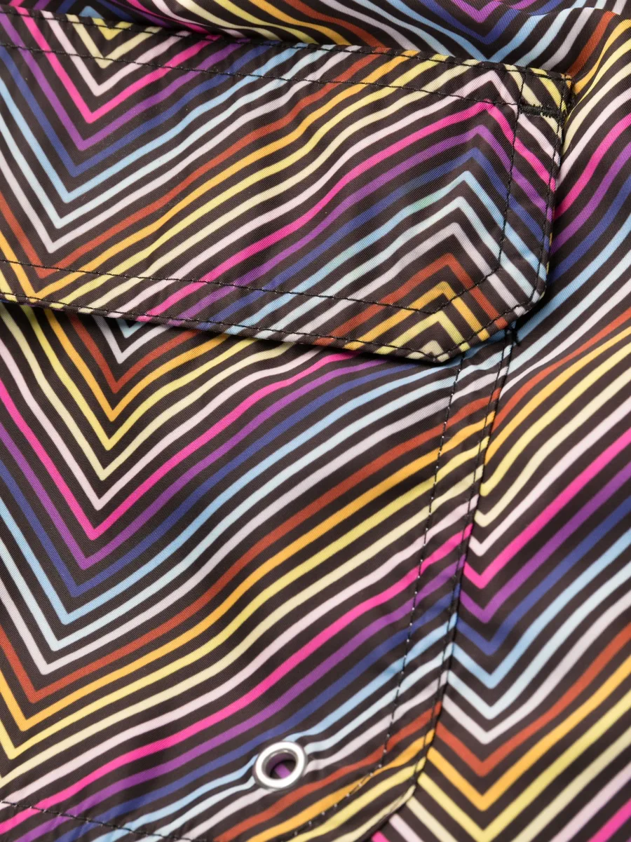 Zigzag-print swim shorts 6