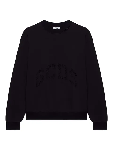 distressed-effect sweatshirt
