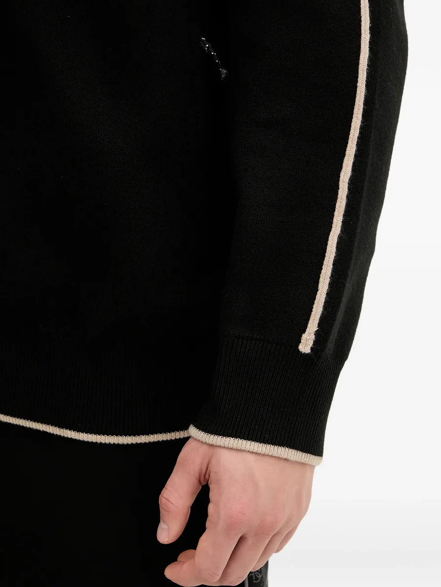 zip-up striped cardigan 8