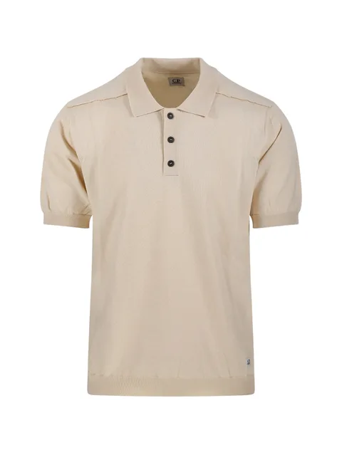 buttoned short-sleeve knitwear