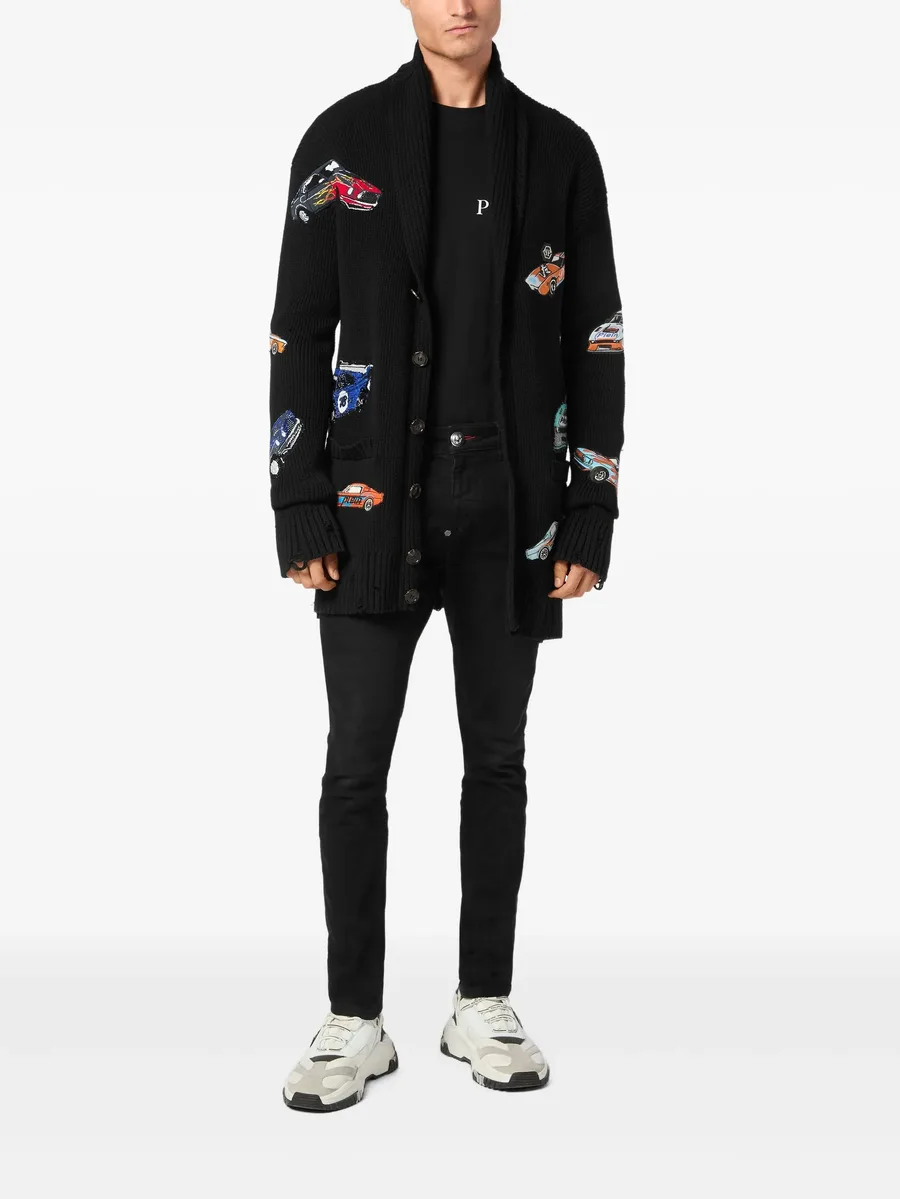 car-intarsia cardigan 4
