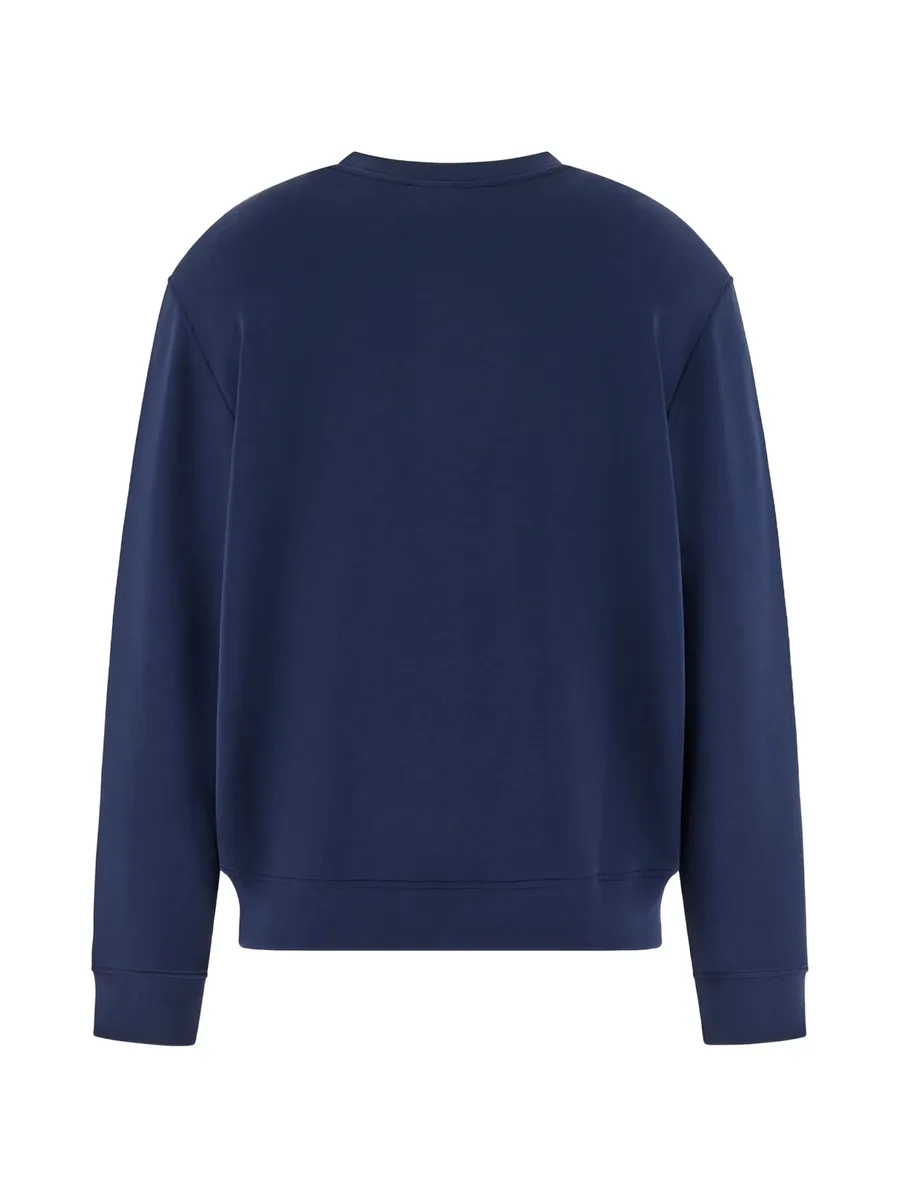 embossed crew neck sweatshirt 4