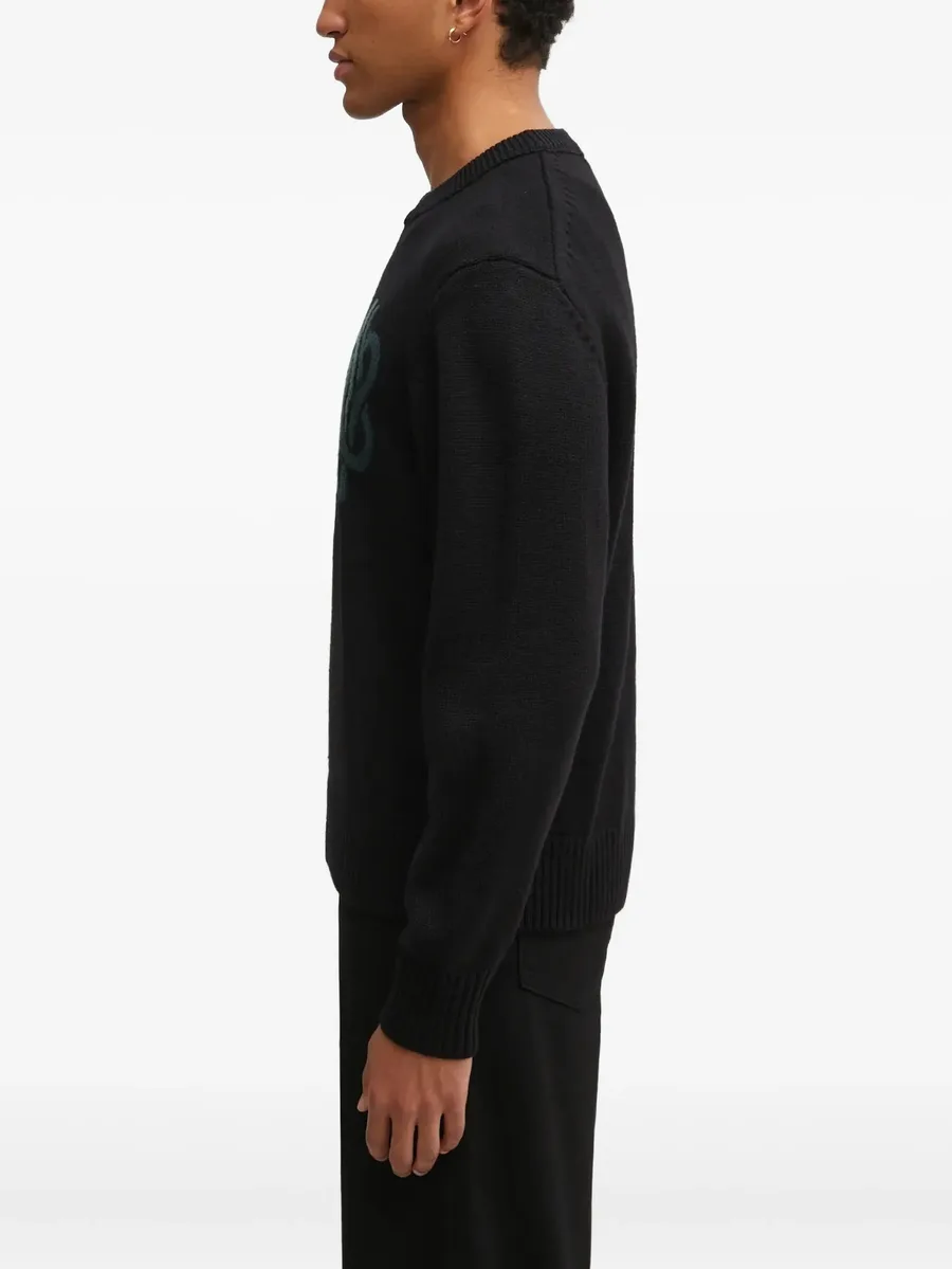 embroidered crew-neck sweater 4