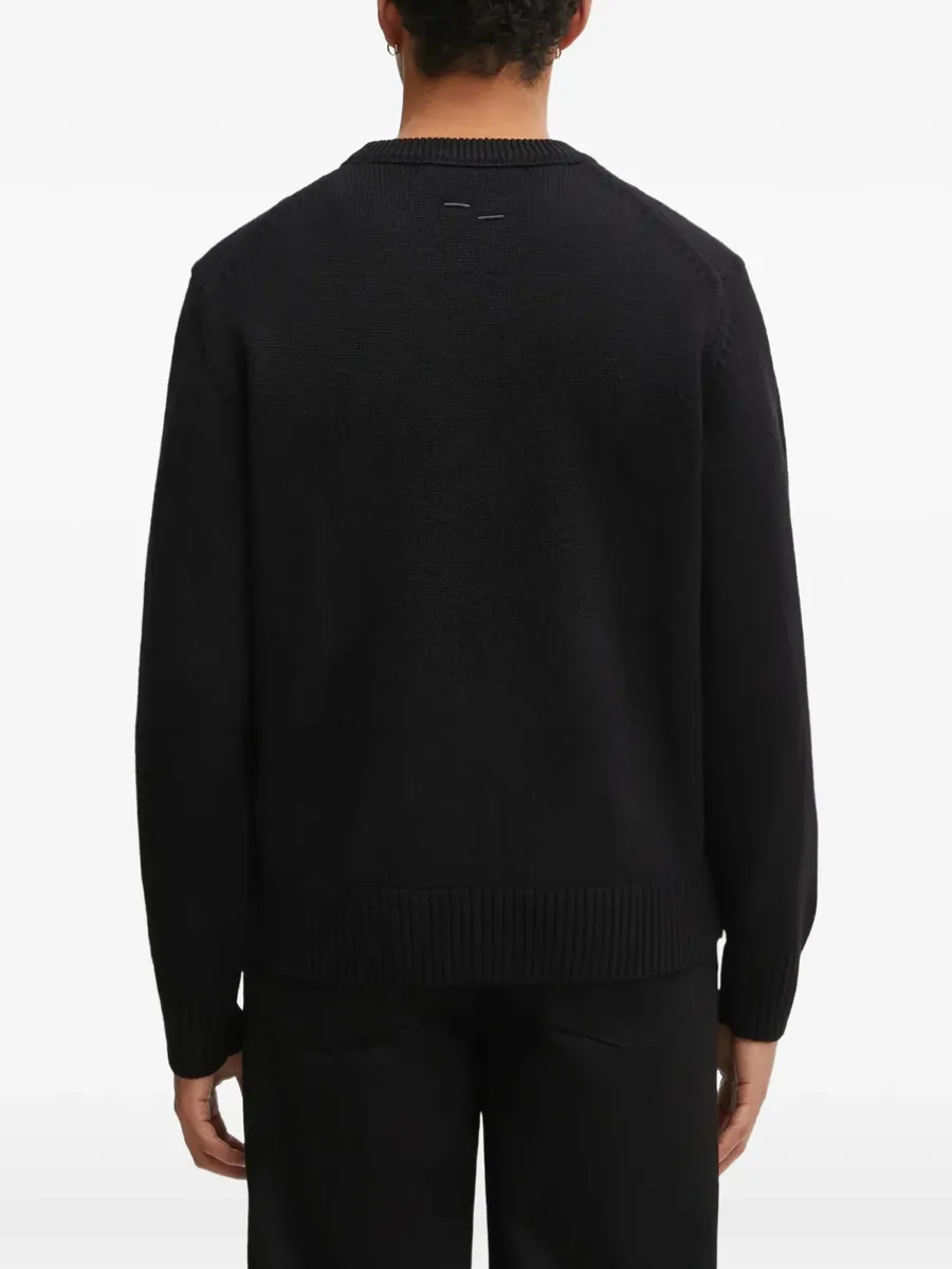 embroidered crew-neck sweater 5
