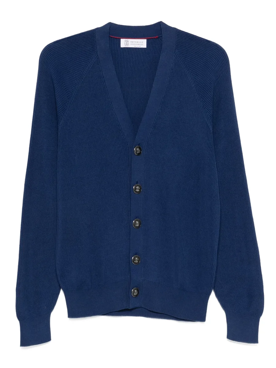 buttoned V-neck sweater 2