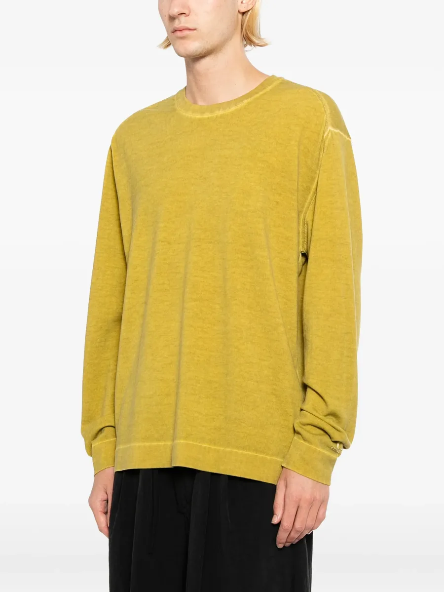 cotton crepe double dyed crewneck sweater 6