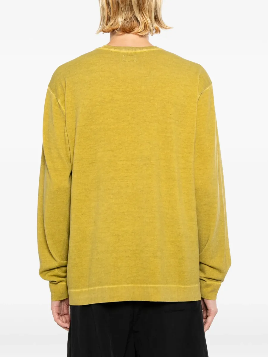cotton crepe double dyed crewneck sweater 8