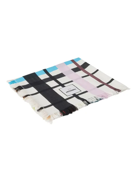 Scozzese plaid-patterned beach towel