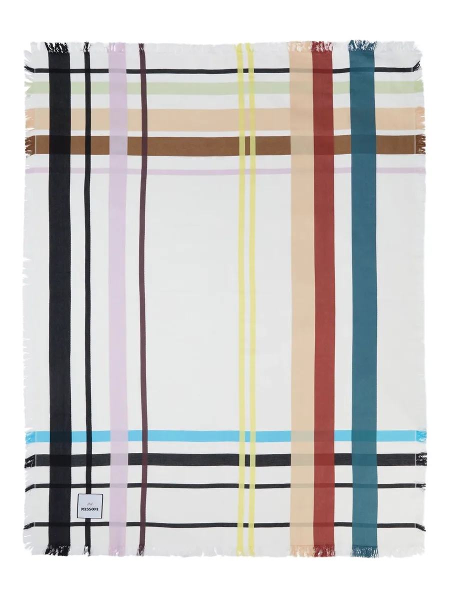 Scozzese plaid-patterned beach towel 4