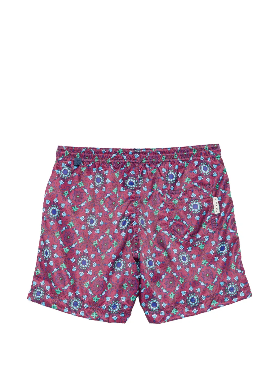 Rapallo patterned drawstring swim shorts 4