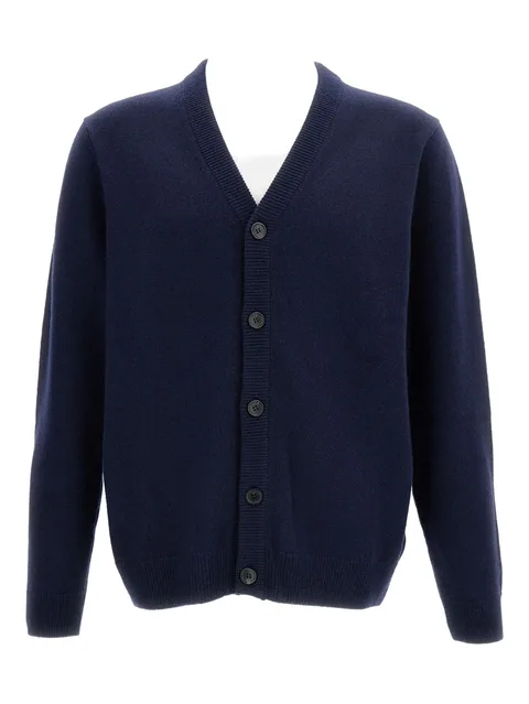 V-neck buttoned cardigan