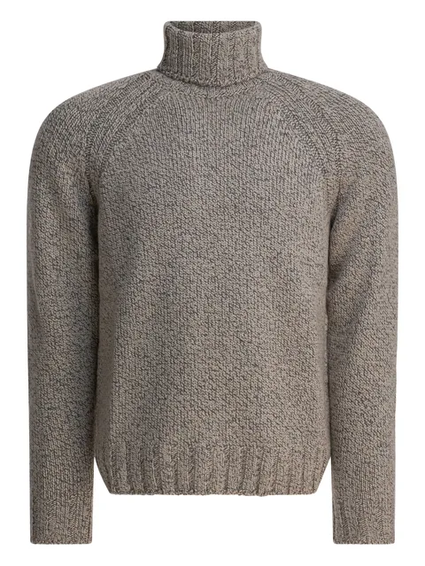 roll-neck knitted sweater