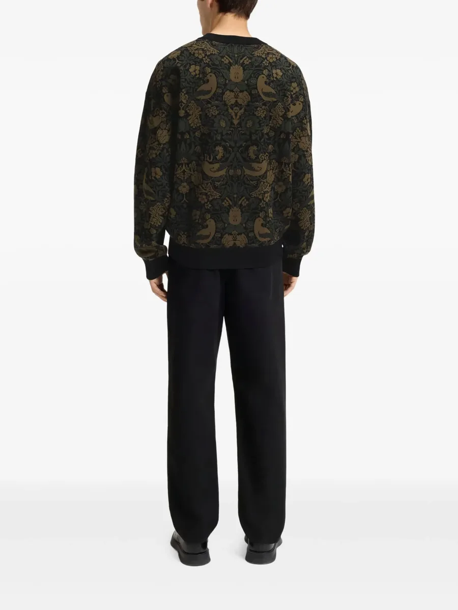 crew-neck patterned sneakers 4