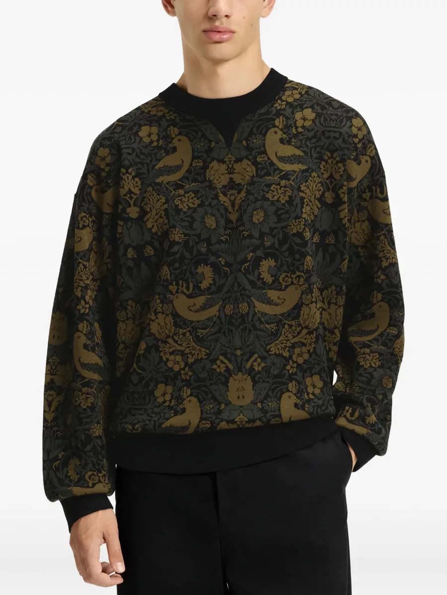 crew-neck patterned sneakers 5