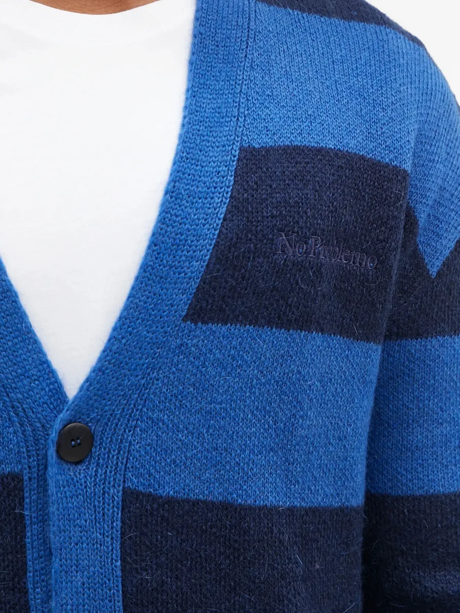 striped buttoned cardigan 7