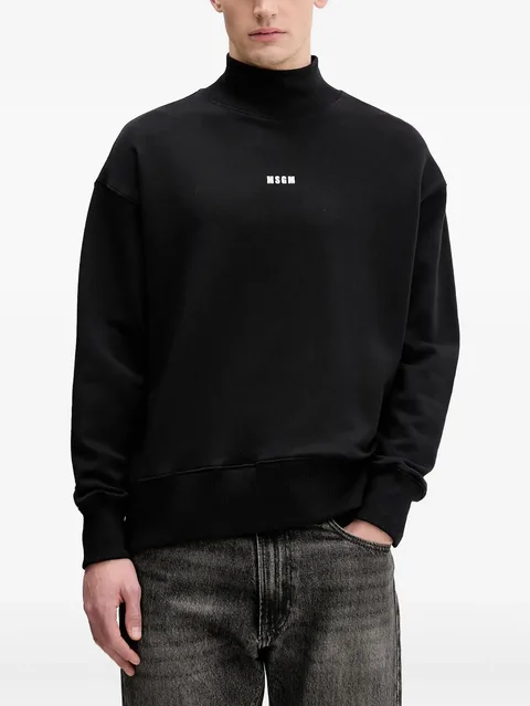 roll-neck logo-detail sweater