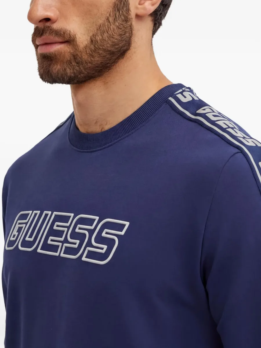 logo tape sweater 10