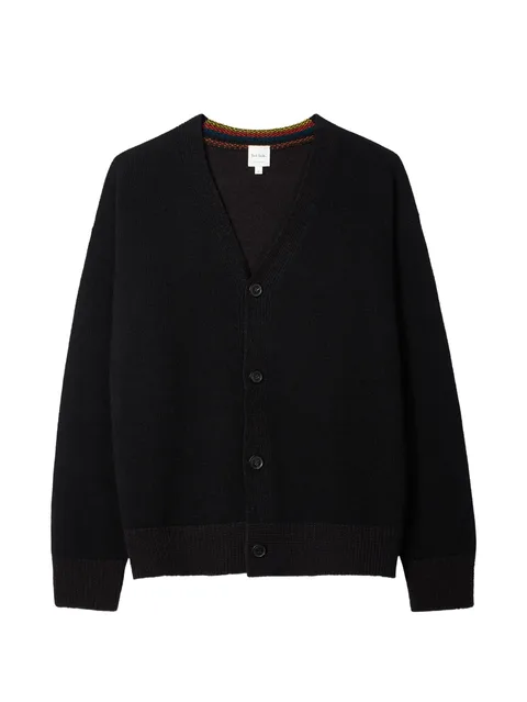V-neck buttoned cardigan