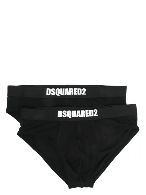 two-pack logo-waistband briefs