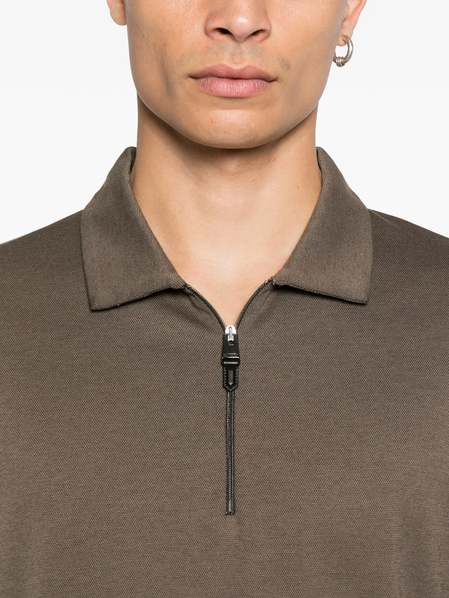 zip-neck long-sleeve sweater 9