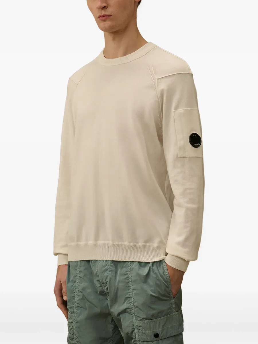 Lens-detail cotton sweater 6