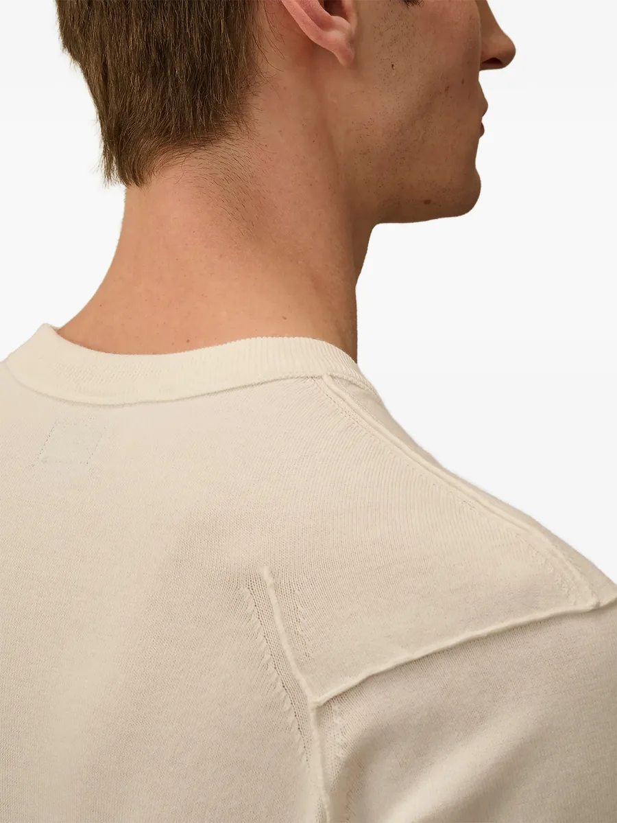 Lens-detail cotton sweater 11
