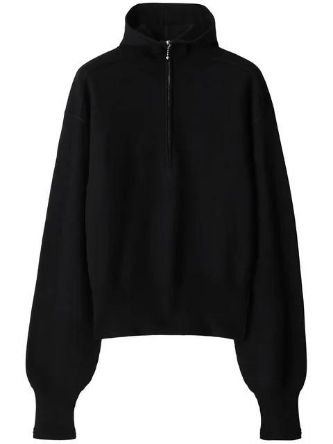 half-zip wool jumper