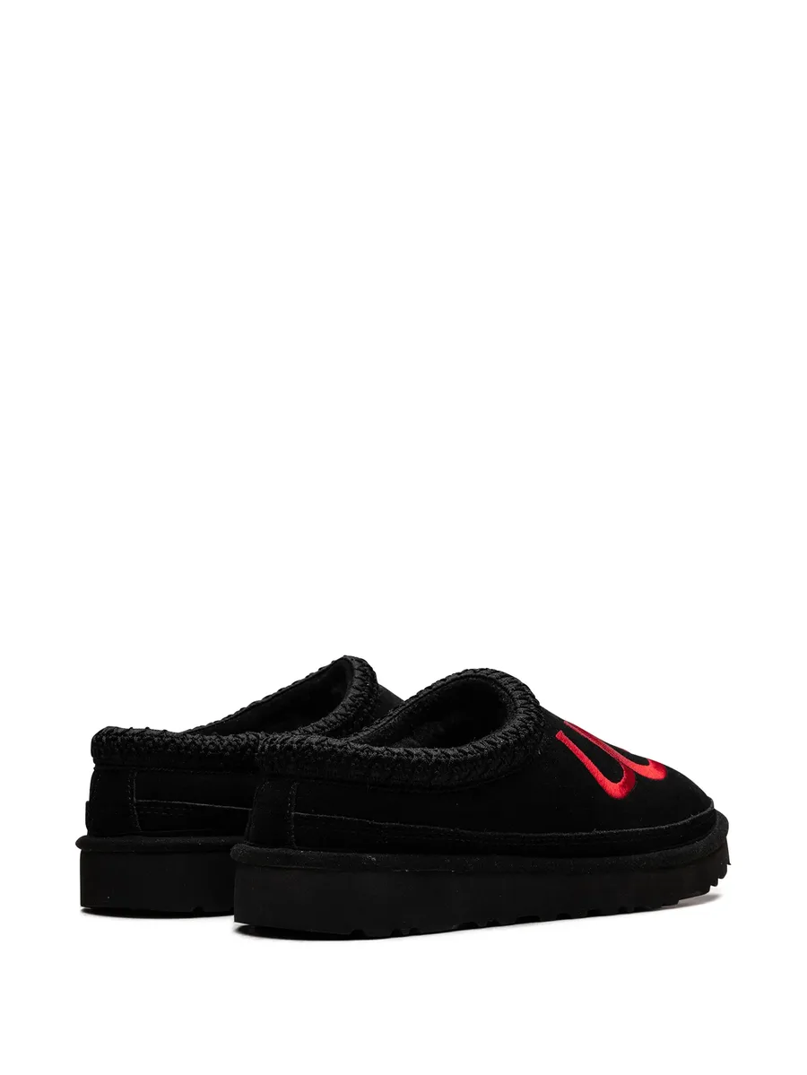 Tasman Logo "Black/Samba Red" slippers 5