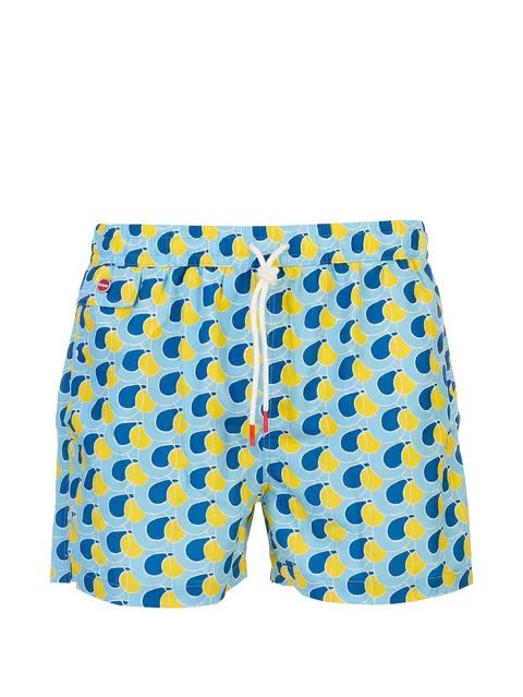 abstract-print swim shorts