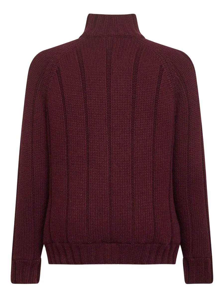 zipped high-collar sweater 4