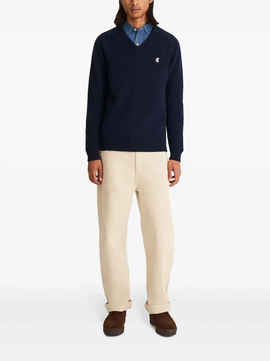 wool v-neck sweater 3