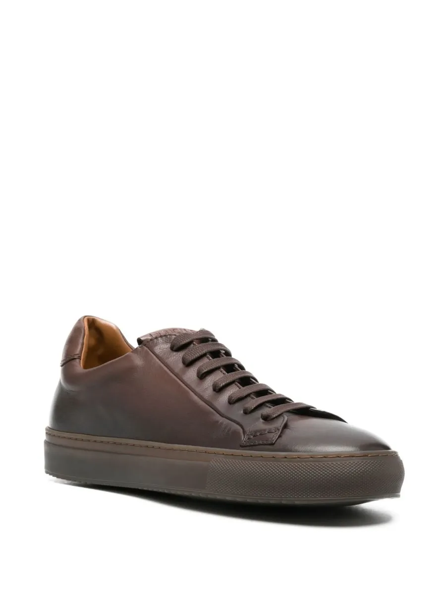 lace-up leather sneakers 4
