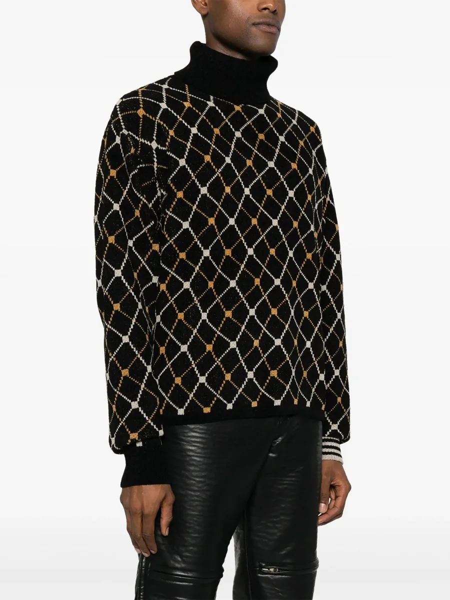 roll-neck jacquard jumper 6
