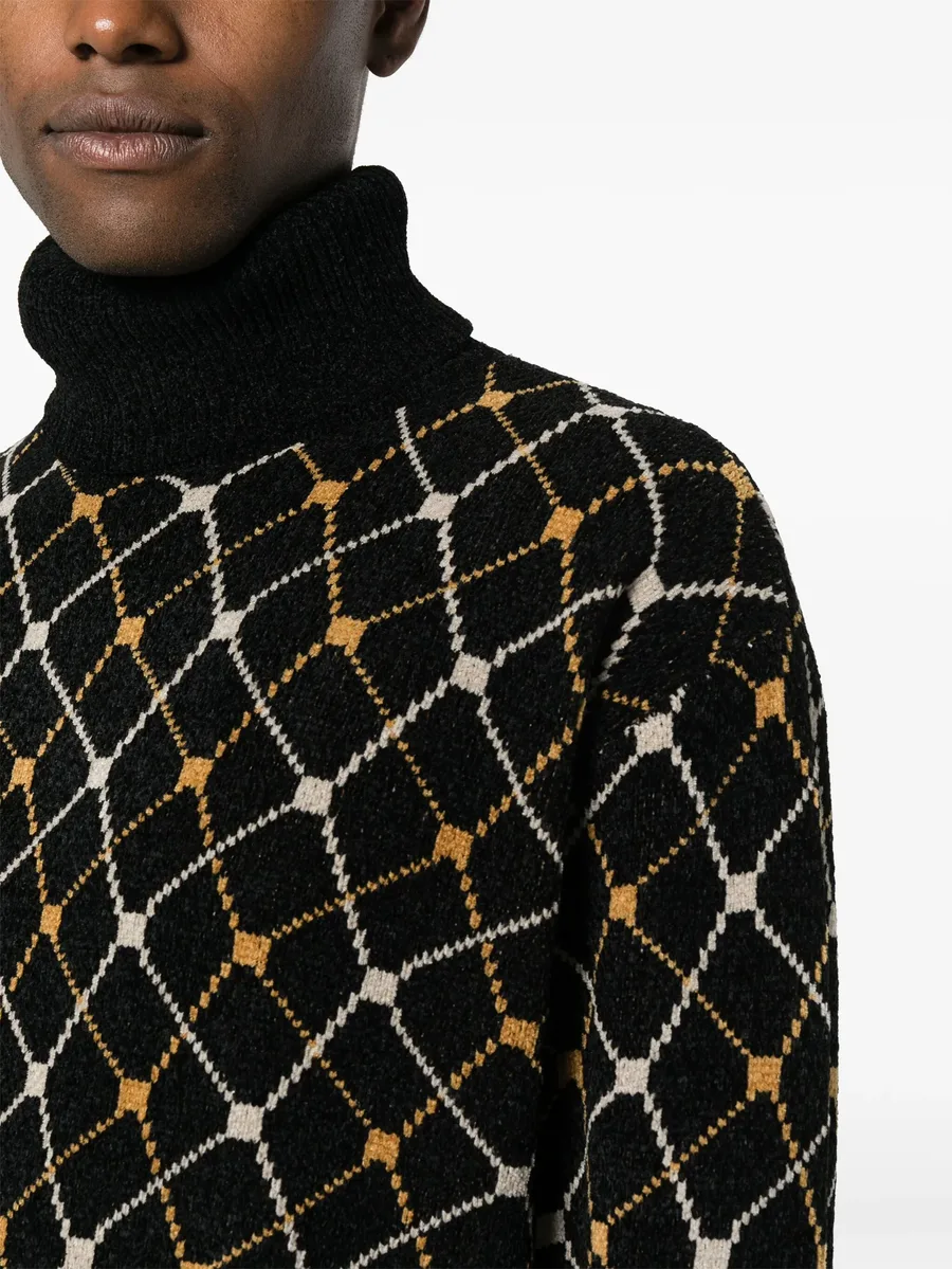 roll-neck jacquard jumper 10