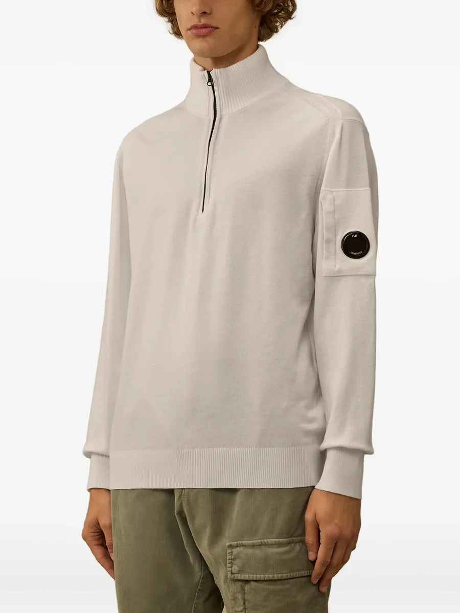 half-zip lens-pocket sweater 5