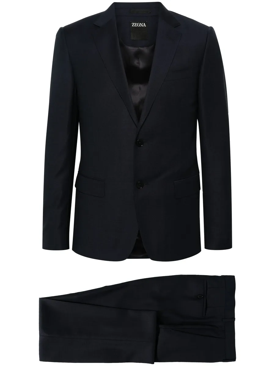 single-breasted wool suit 1