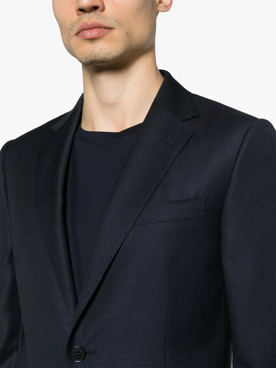 single-breasted wool suit 10