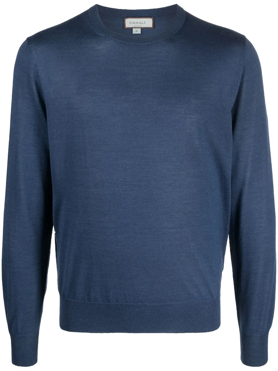 fine-knit crew-neck jumper 2