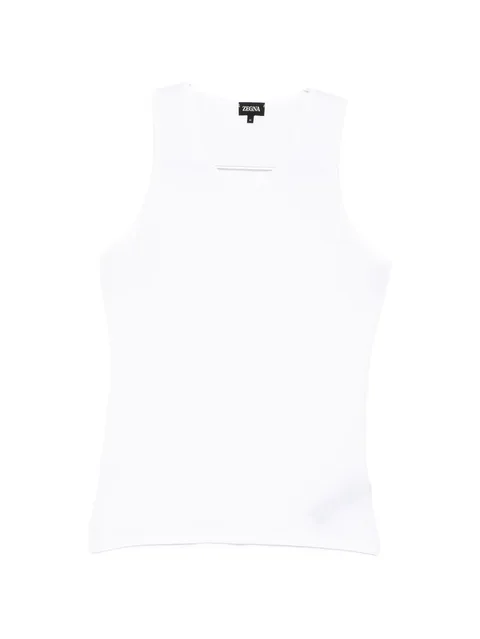 crew-neck tank top