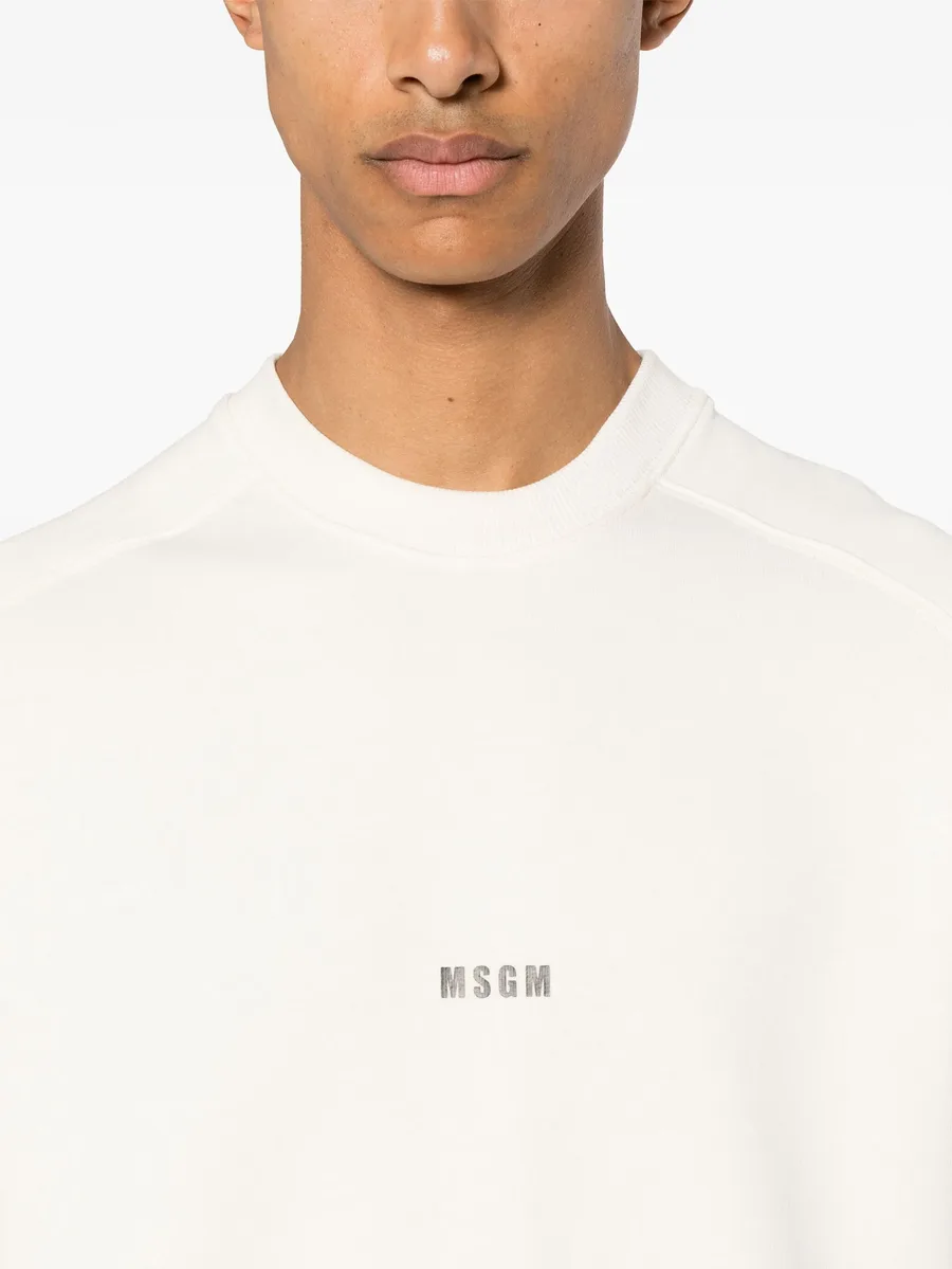 logo-print cotton sweatshirt 9