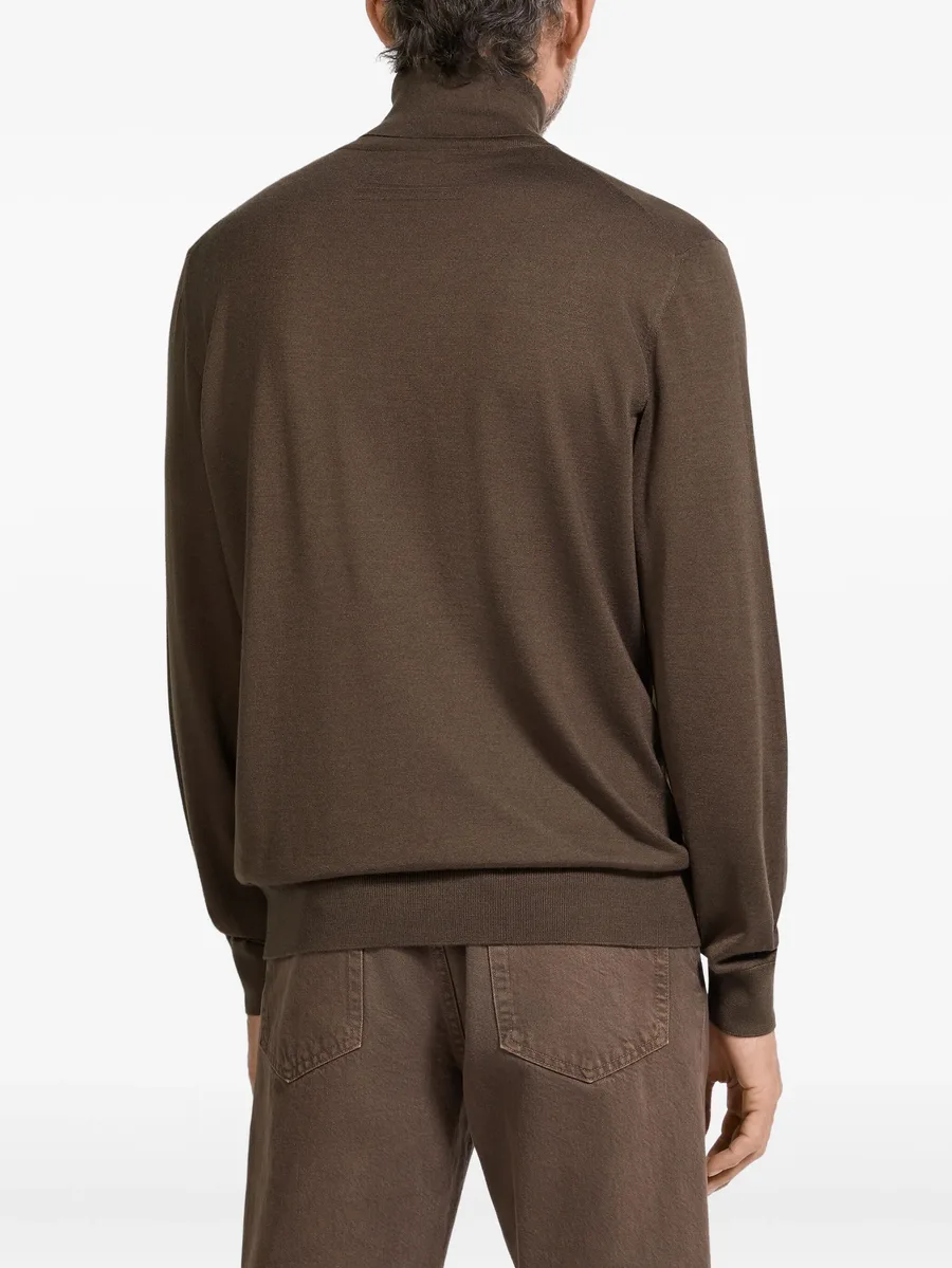 turtleneck cashmere-blend sweater 8